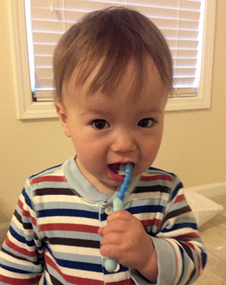 Boy Brushing Teeth